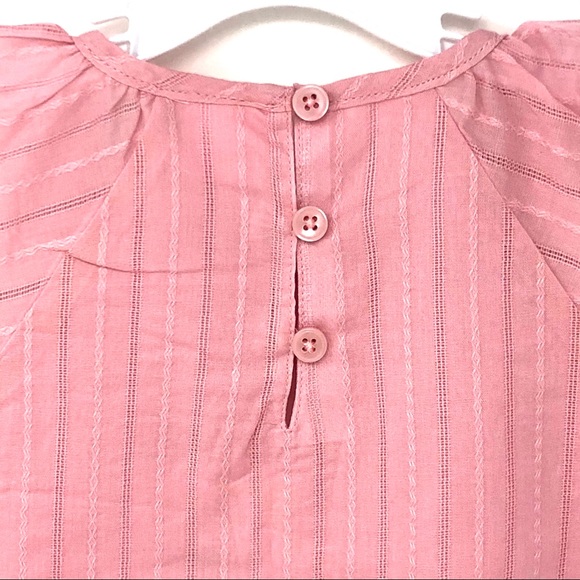NEW! Gymboree Pink Short Sleeve Top Flutter Sleeve - Picture 5 of 6